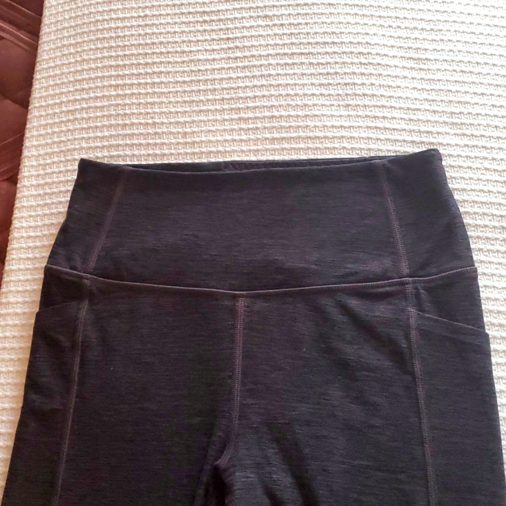 Victoria Secret High-Waisted Black/ Purple Tint Leggings - Picture 3 of 8
